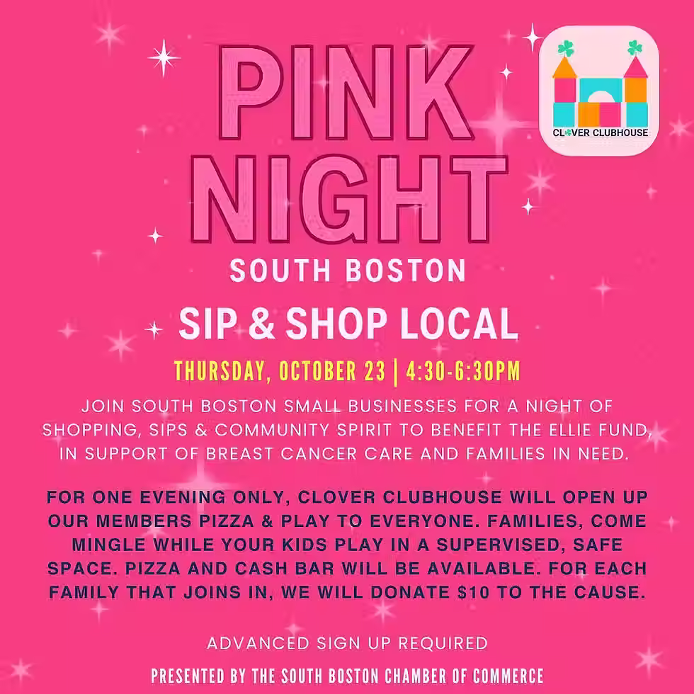 Clover Clubhouse - Pink Night Pizza and Play