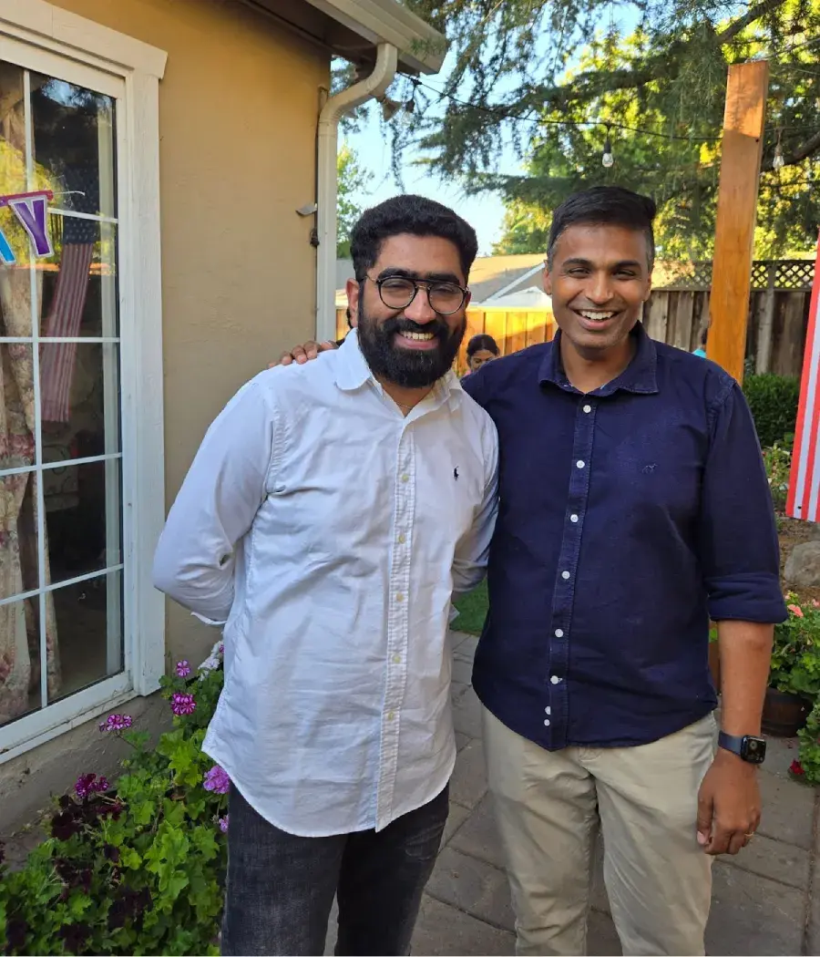 Capturing the synergy between our SJSU Alumni (Sarang) and Program Lead (Sam)