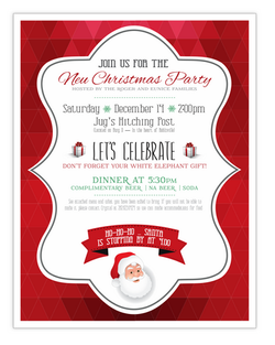 Family holiday invitation