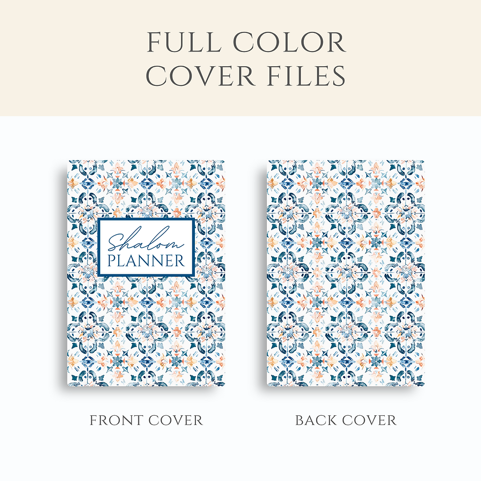 Thumbnail: PRINTABLE Undated Shalom Planner - Kimberly