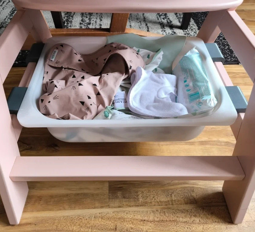 Hauck Hochstuhl Adapter IKEA Trofast Box Halter Baby Organizer Kinderstuhl