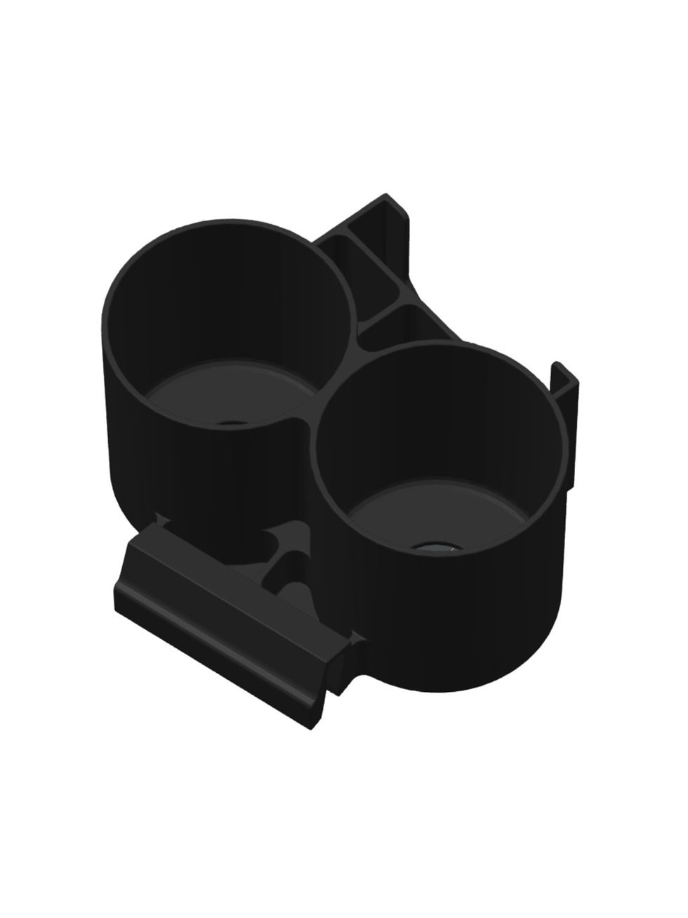 VW T2 Getränkehalter – Cupholder für Bulli Bus T2a T2b | schwarz