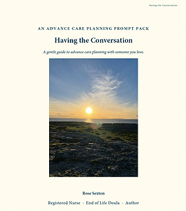 Having the Conversation Advance Care Planning Prompt Pack cover