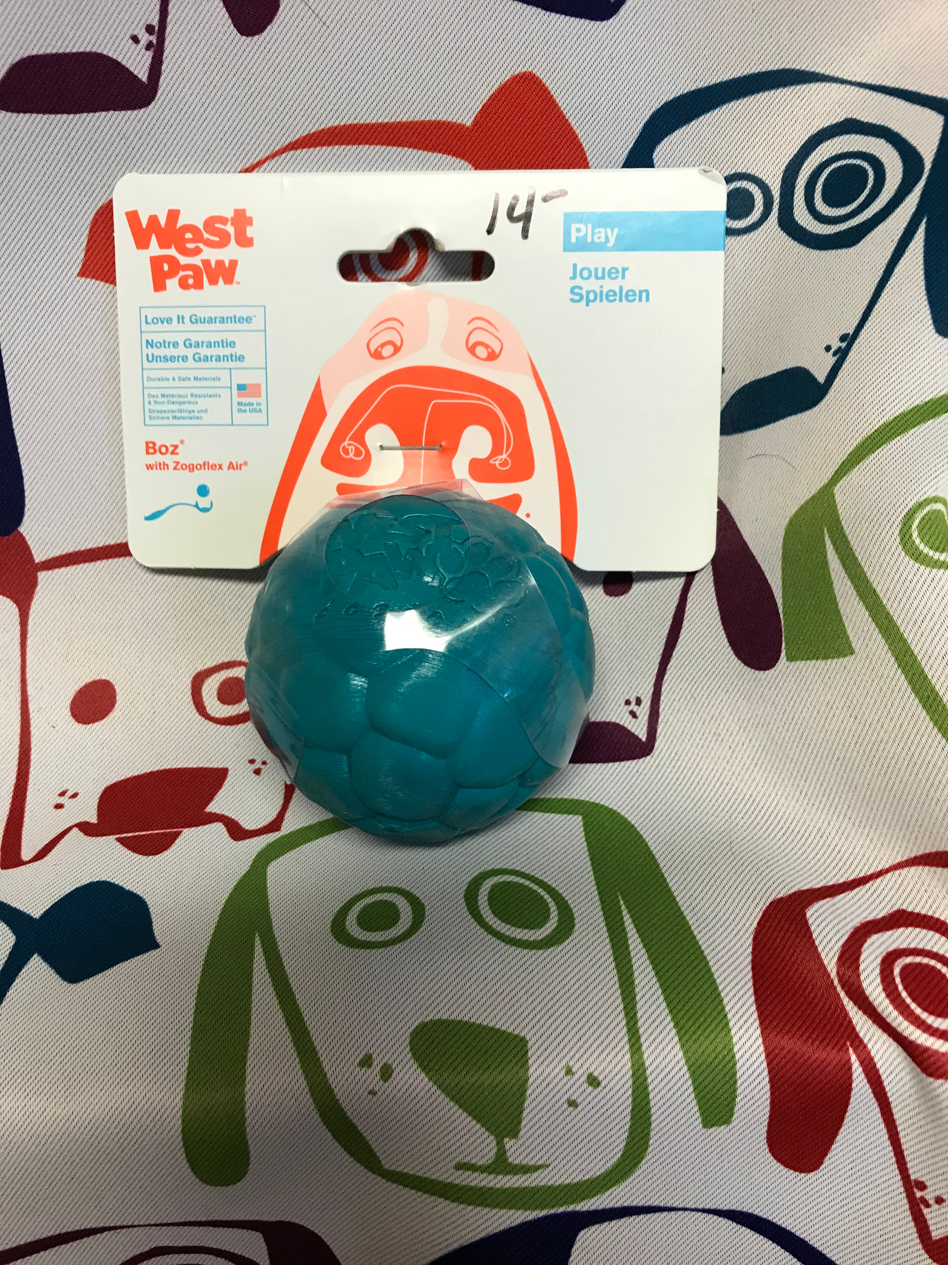 West Paw Boz Ball Blue
