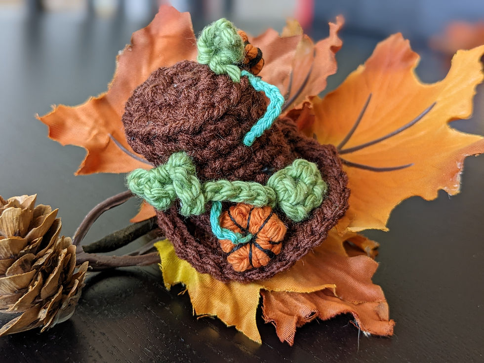 Thumbnail: Pumpkin Patch Tiny Crochet Hat