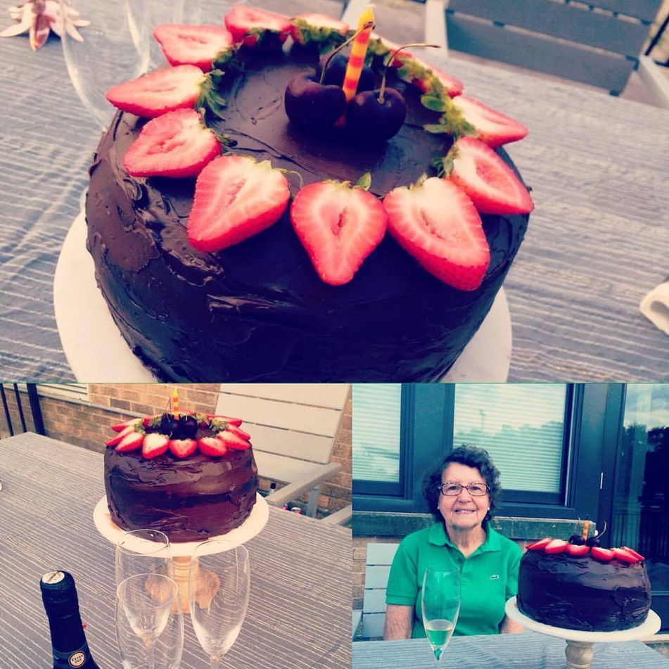 Bolo de Brigadeiro e Ganache.