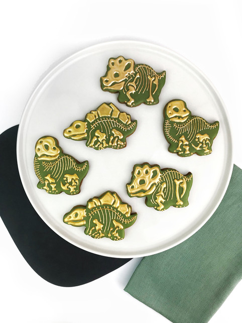 Dinosaur Fossil Cookies