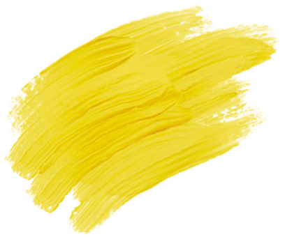 An accent image of broad strokes of bright yellow paint