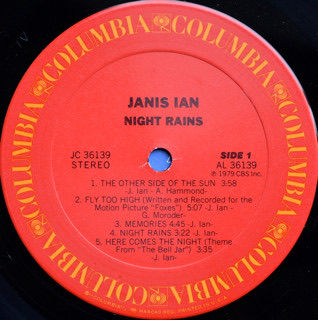 Thumbnail: Janis Ian Night Rains Vinyl Record 