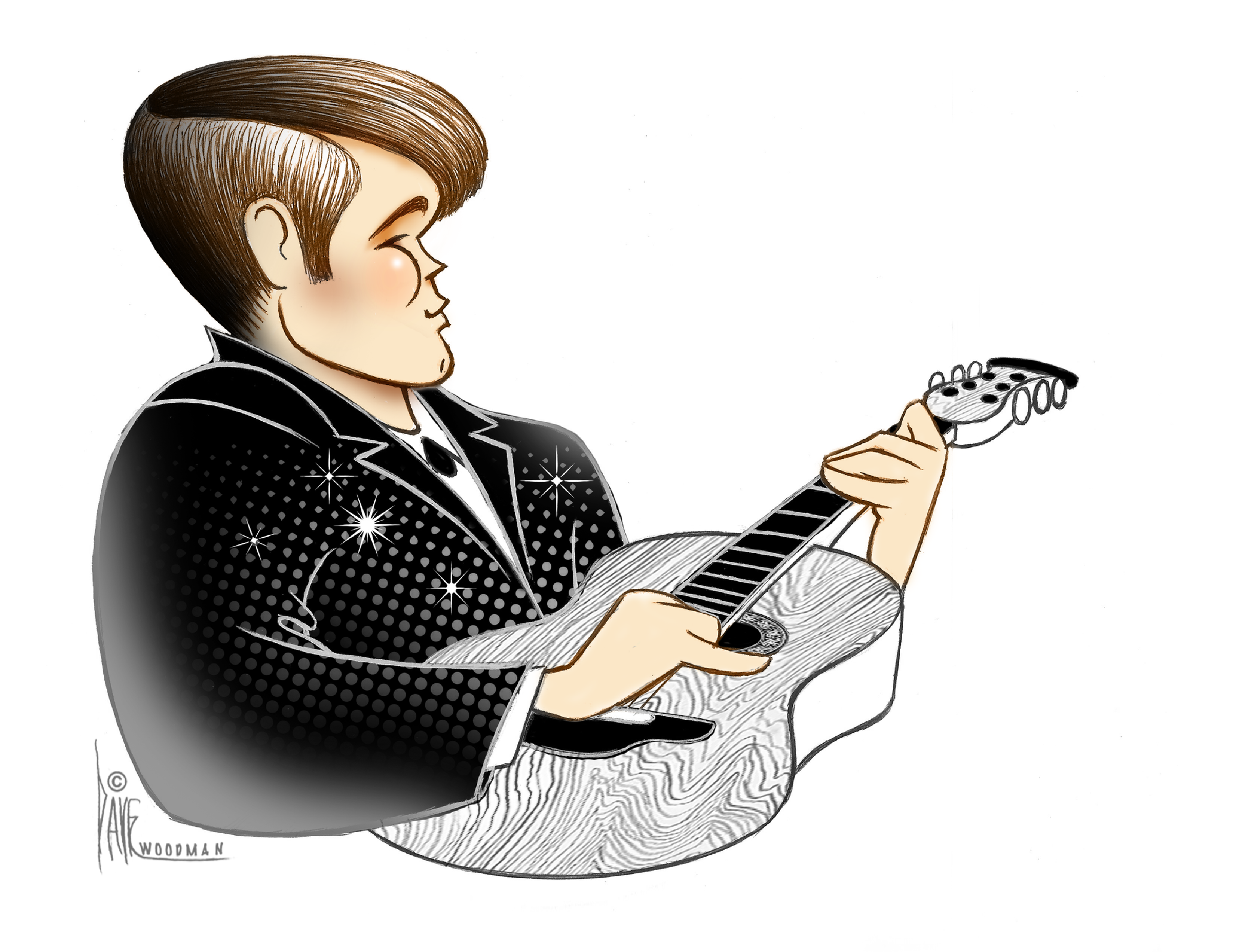 Glen Campbell Scan and Play Greeting Card Dave Woodman