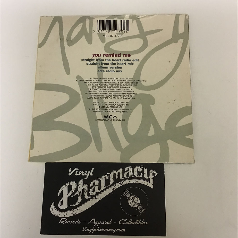 Thumbnail: Mary J Blige : You Remind Me - Import  (1993) CD