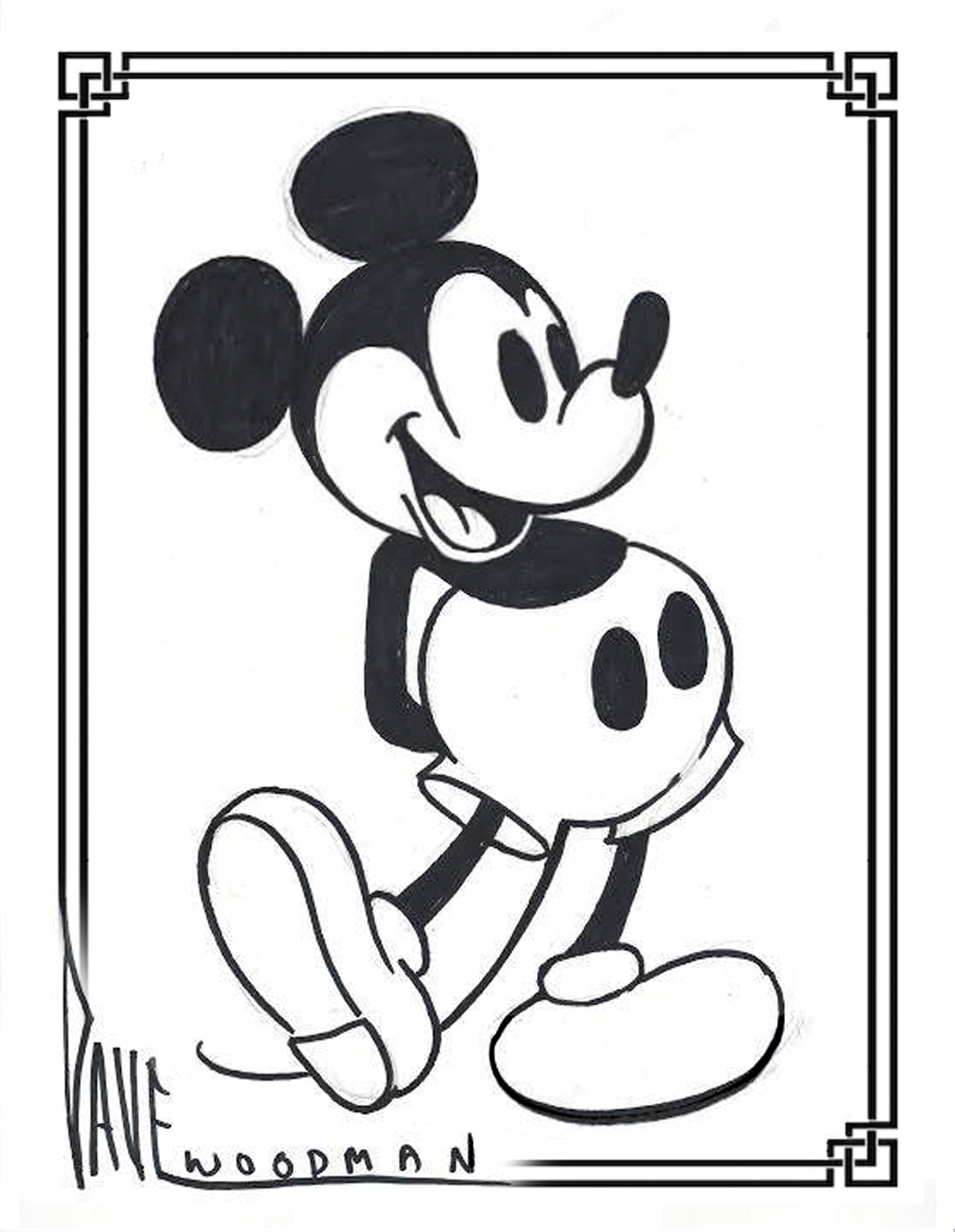 Mickey Mouse Scan and Play Greeting Card Dave Woodman