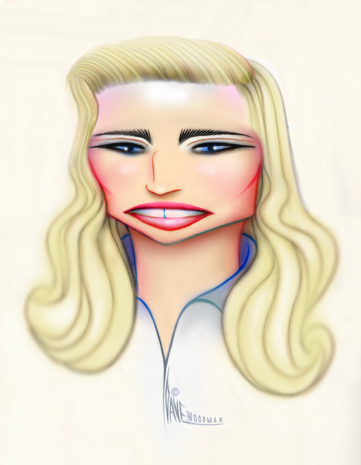 Madonna Scan and Play Greeting Card Dave Woodman