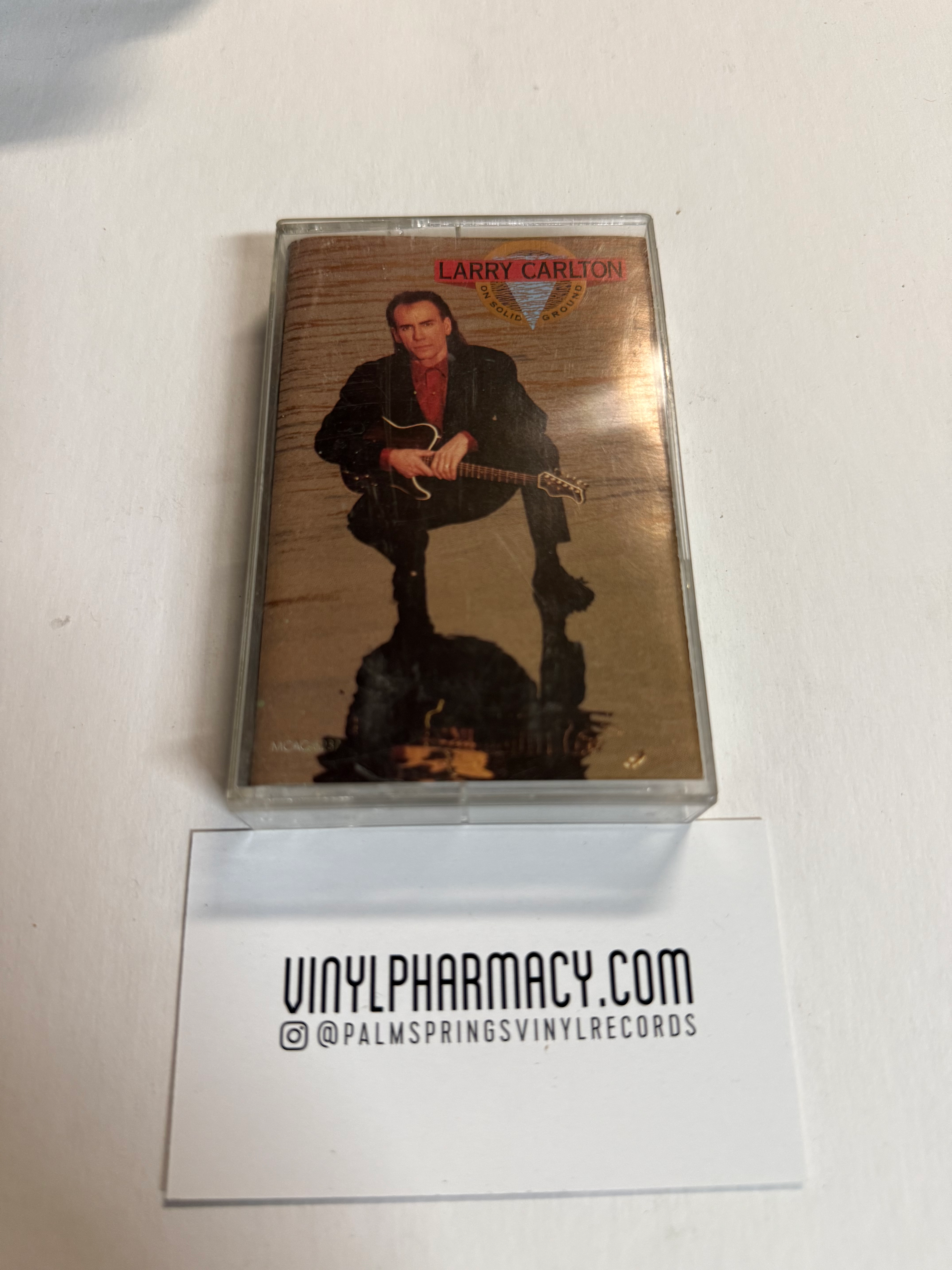 Larry Carlton On Solid Ground Cassette Tape 