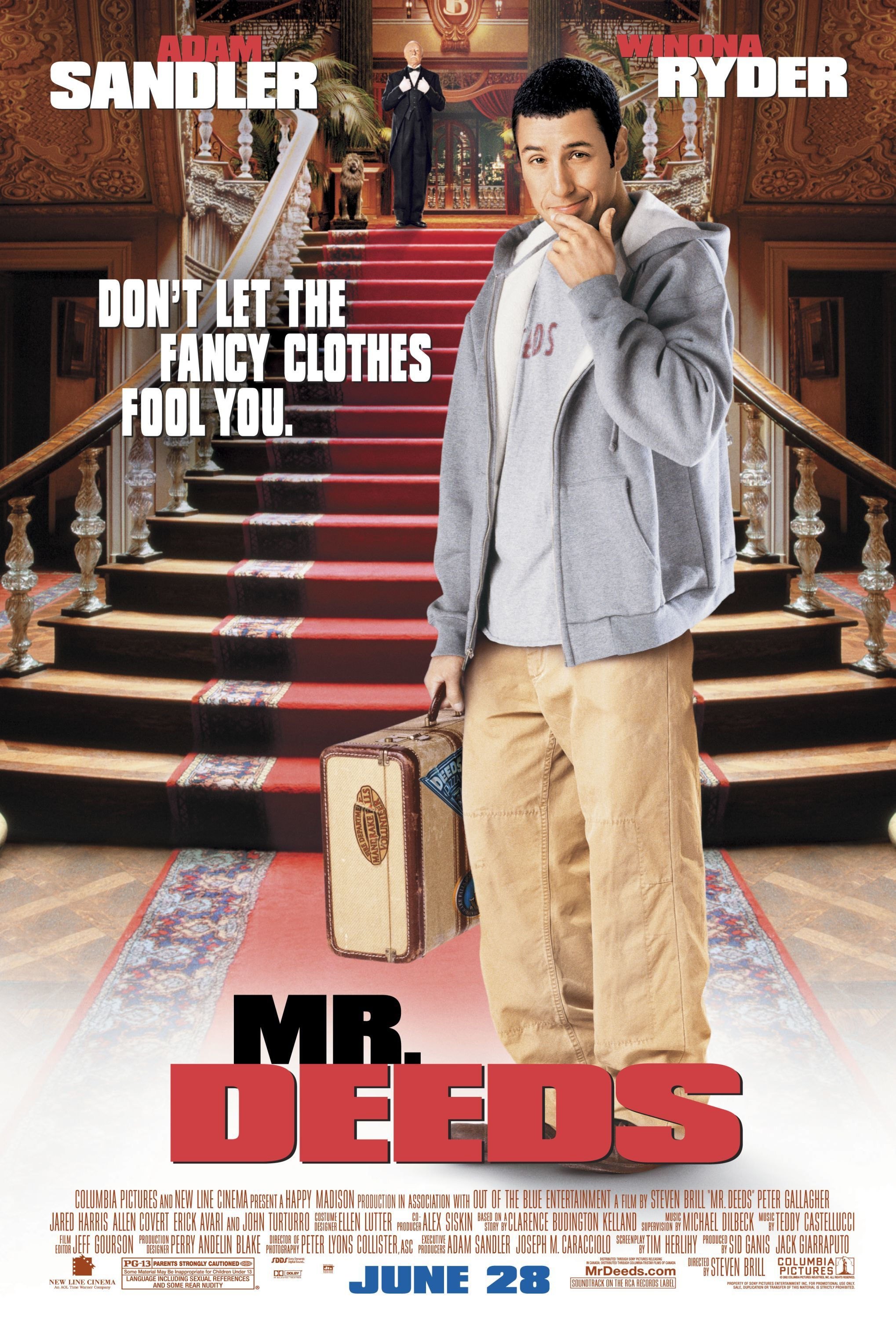 Mr. Deeds :  2002  (Sandler/Ryder) Poster