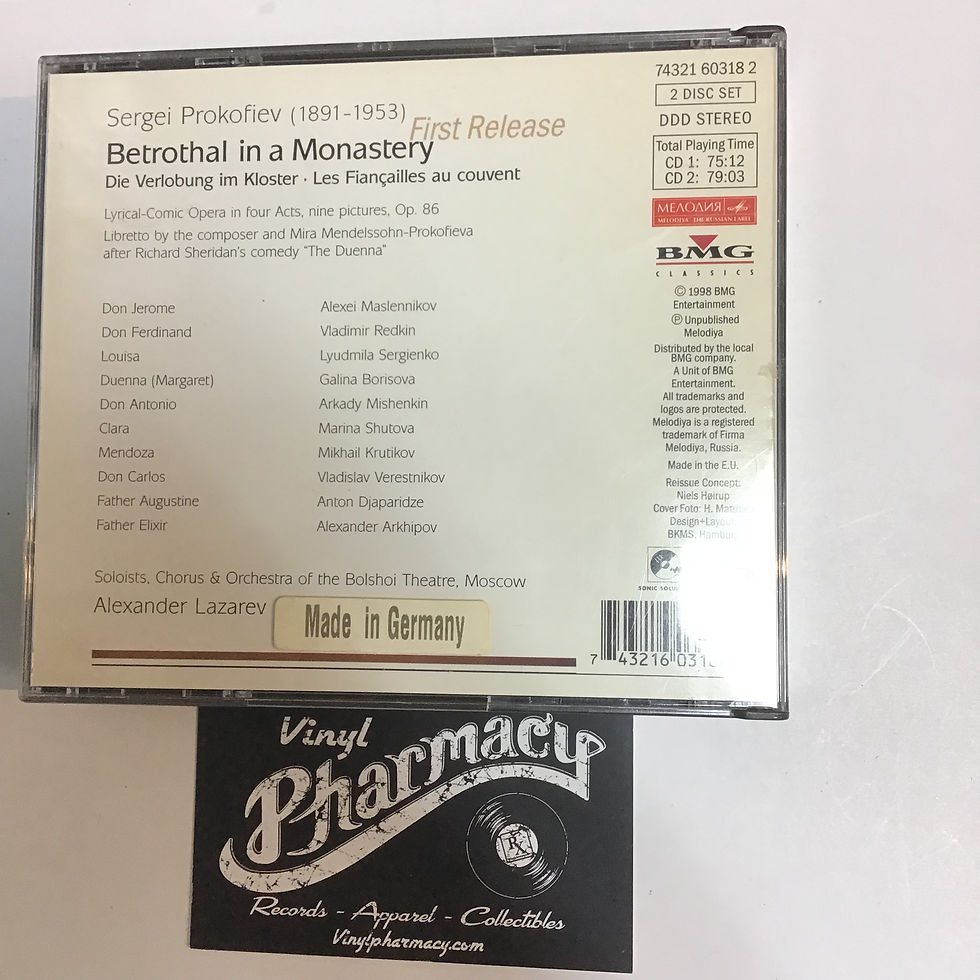Thumbnail: Sergei Prokofiev : The Betrothal In A Monastery 2 Disc Set  Imported  (1998) CD 