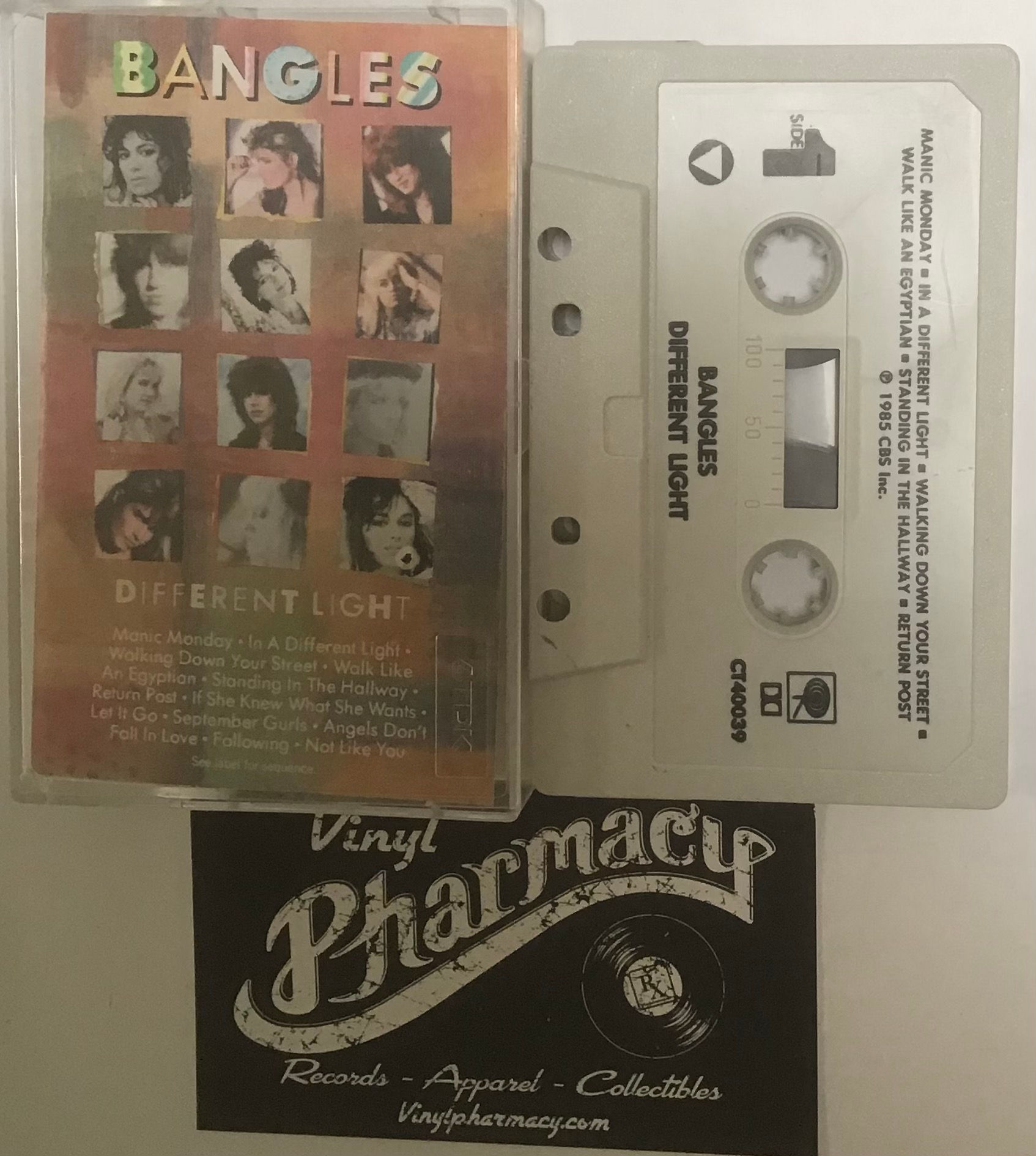 The Bangles :  Different Light  1986  Cassette Tape