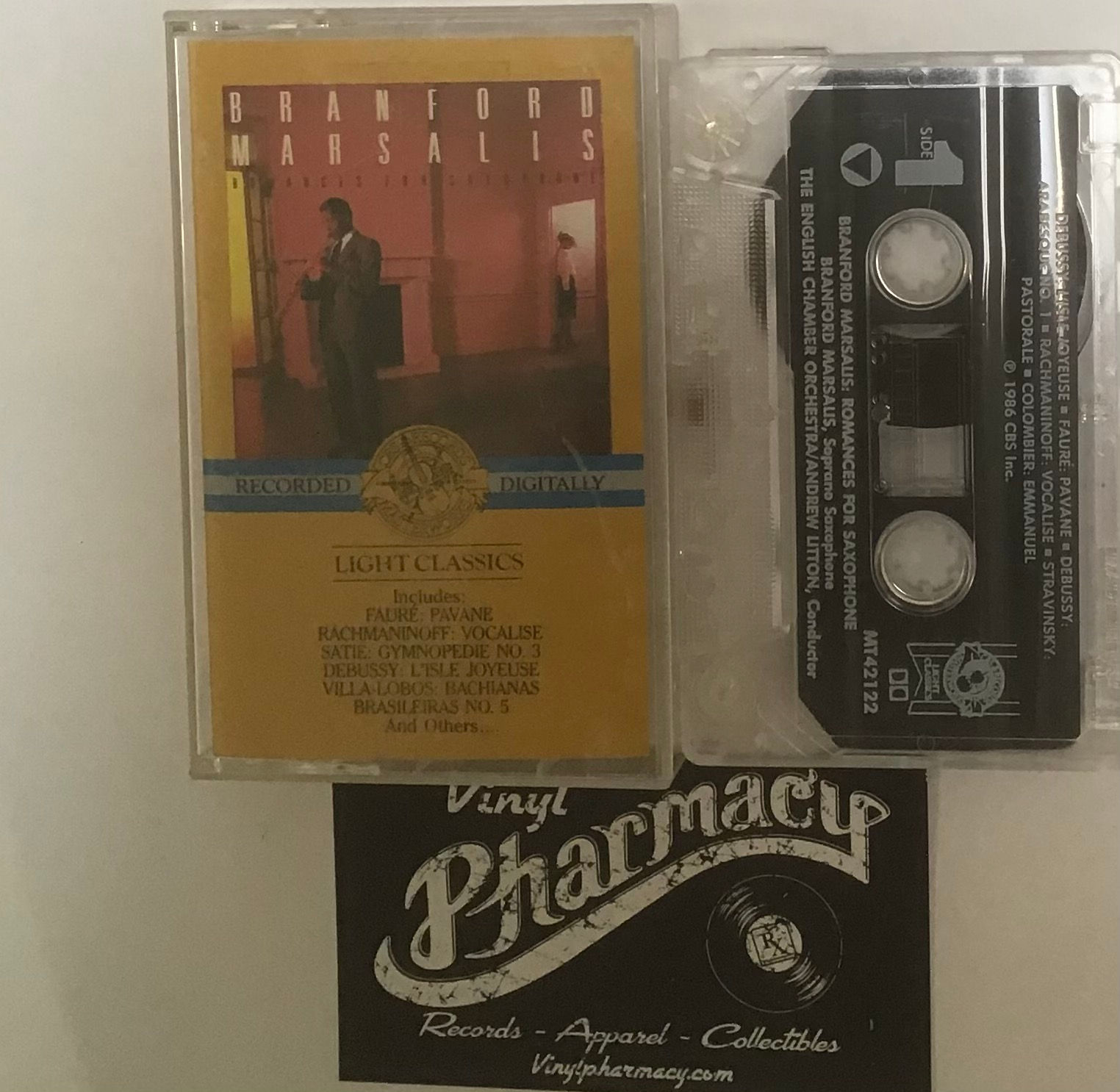 Branford Marsalis :  Romances  For Saxophone  1986  Cassette Tape