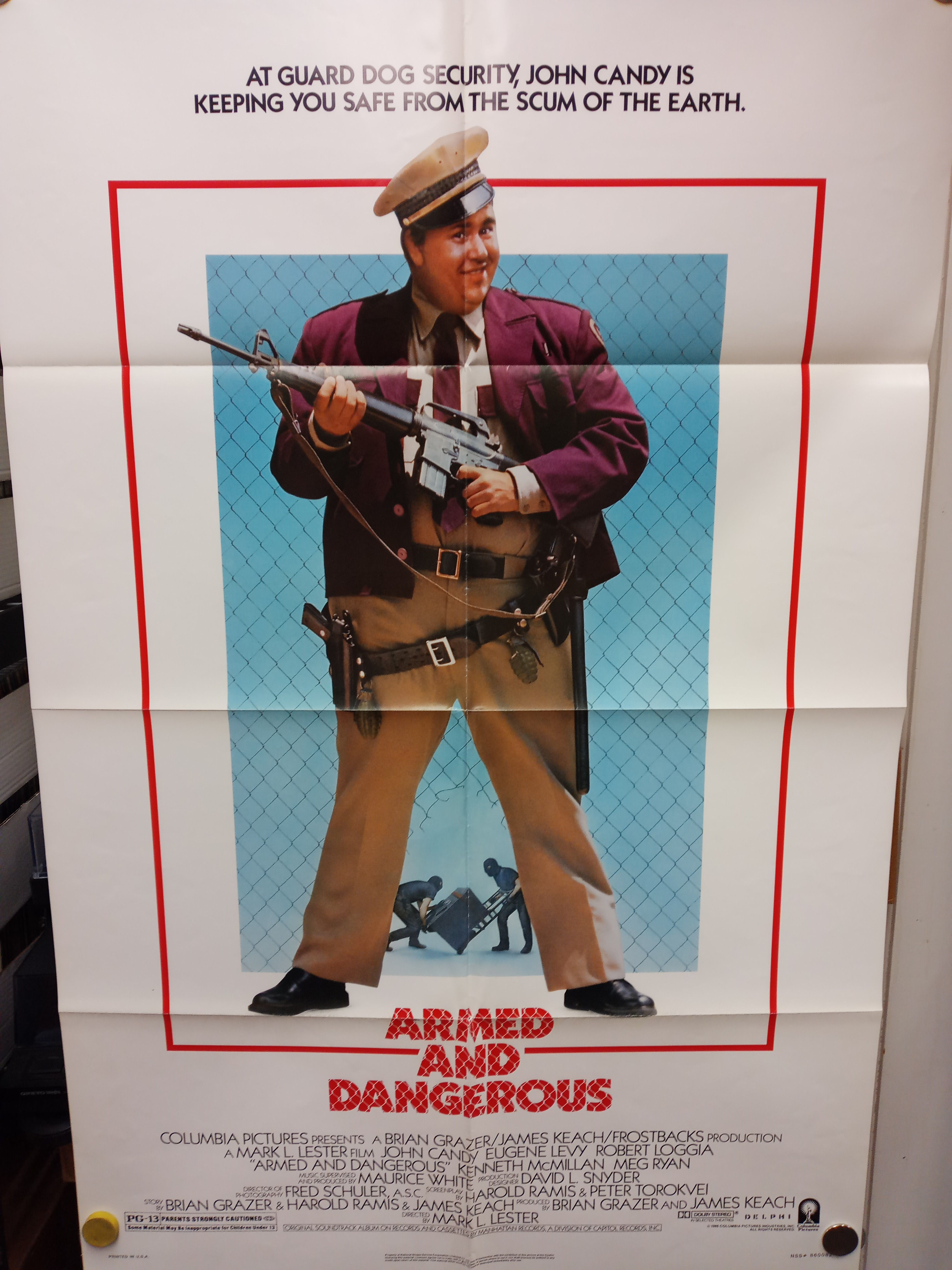 Armed And Dangerous (John Candy) Original Theatrical 27x40 Poster Folded