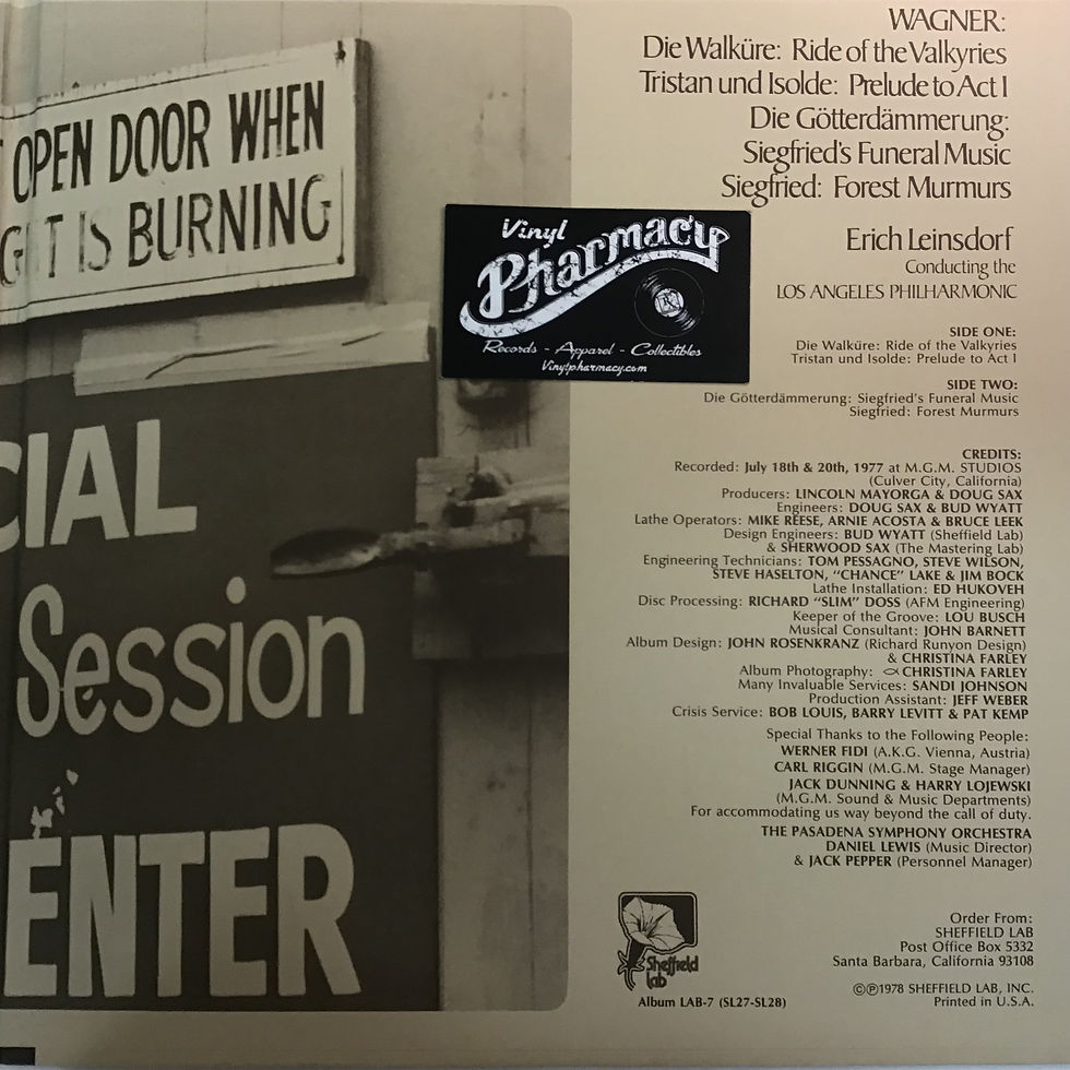 Thumbnail: Wagner : Ride Of The Valkyries - Original Vinyl Record 