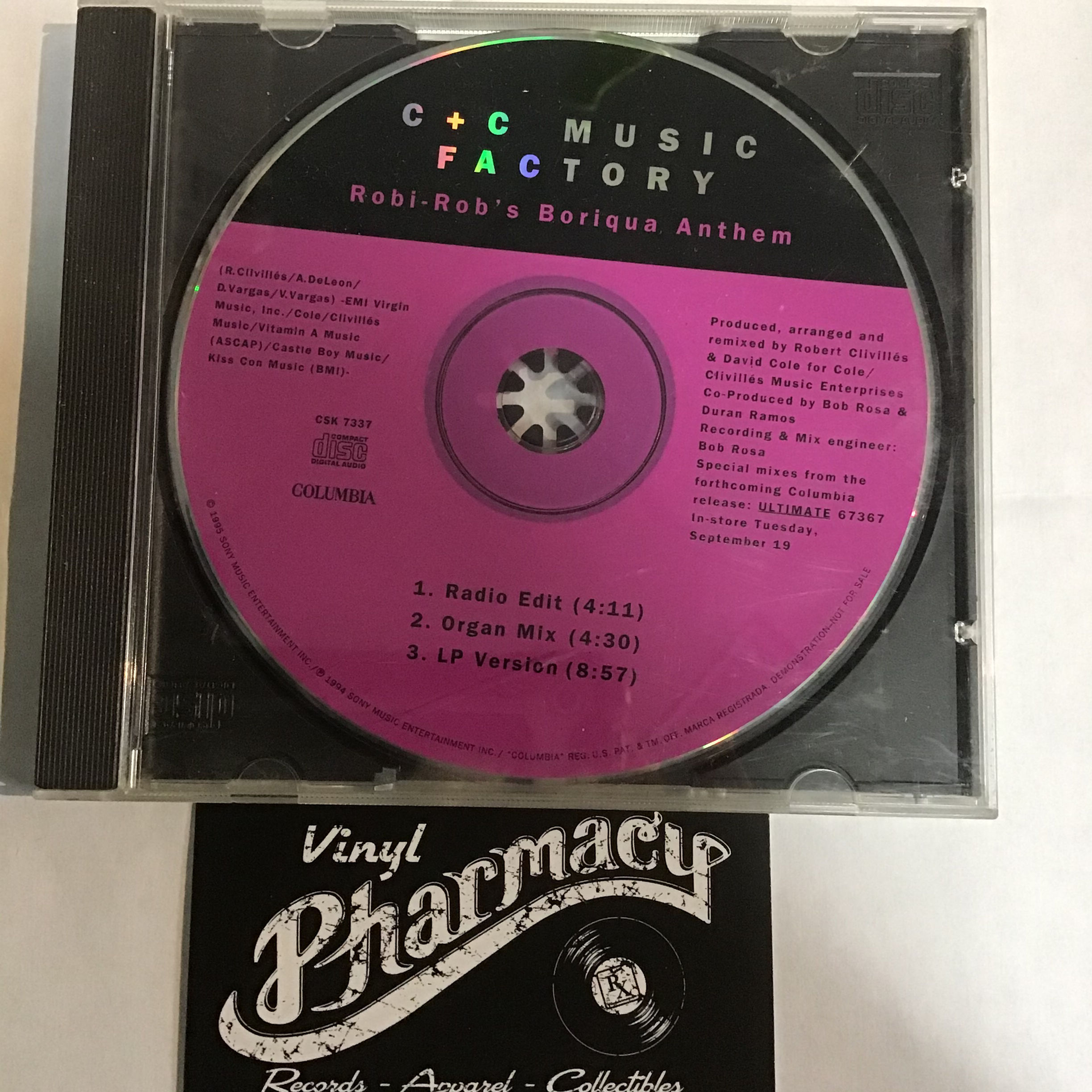 C+C Music Factory : Robi Rob's.... (1994) CD
