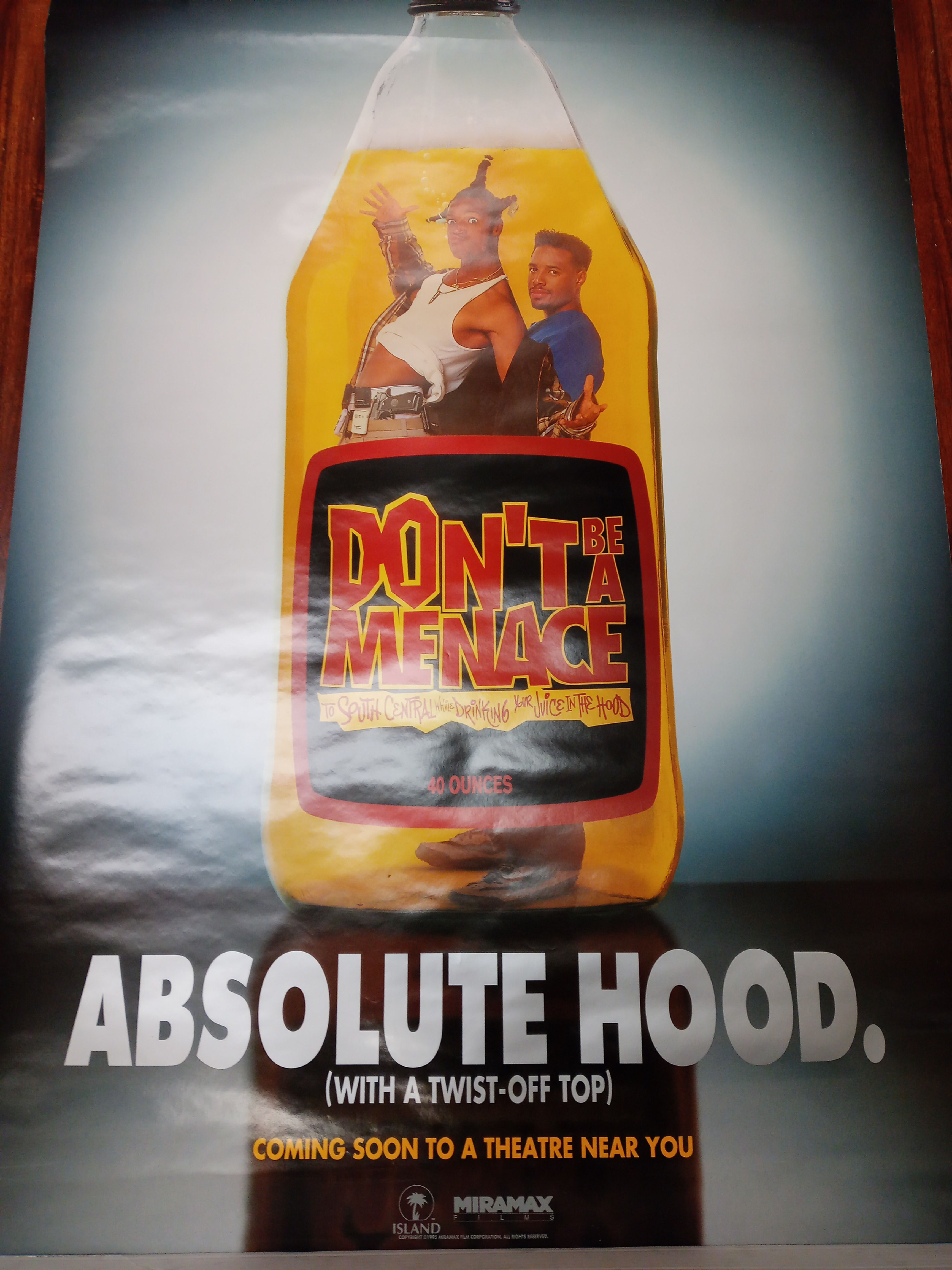 Don't Be A Menace Original Theatrical Teaser Double-Sided 27x40 Poster