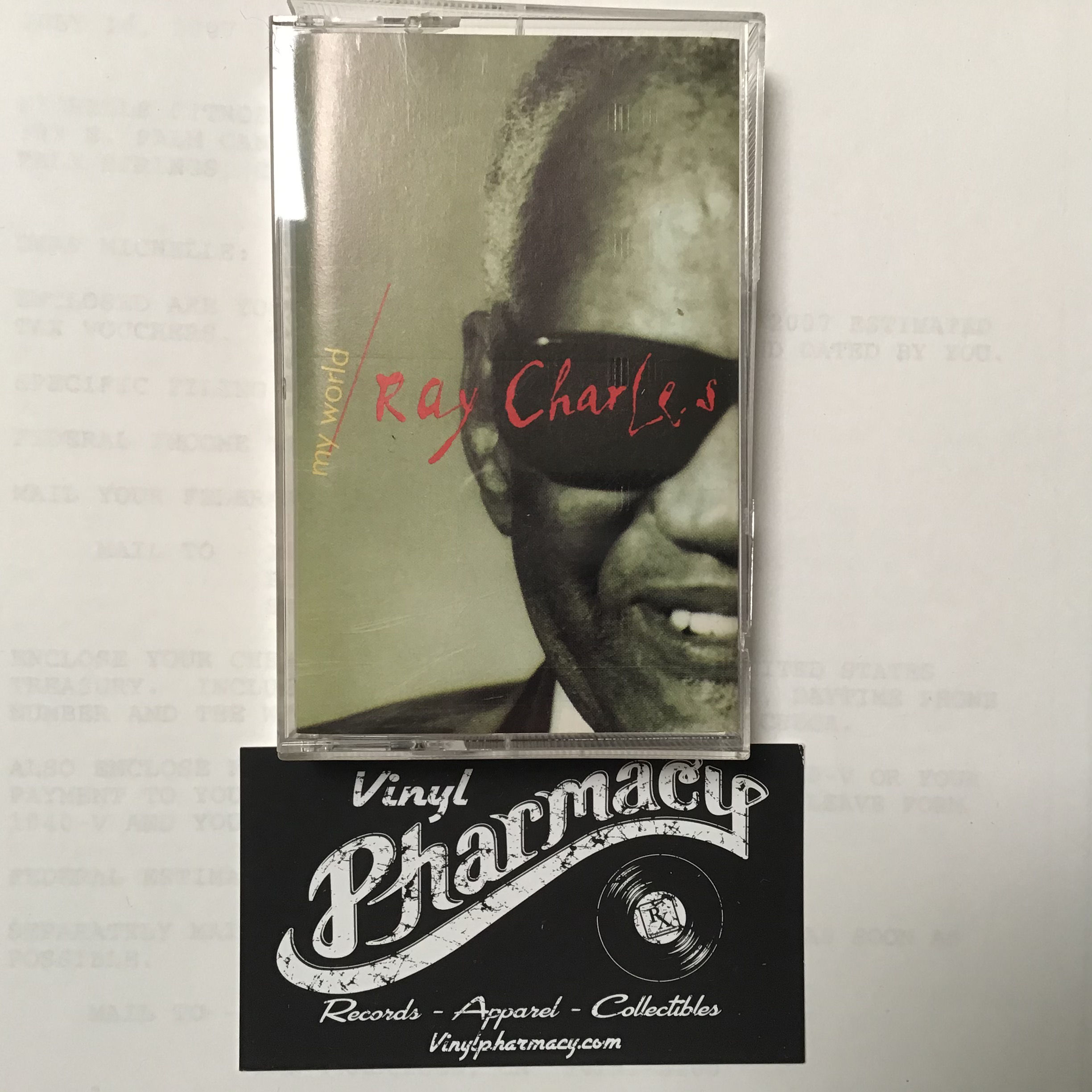 Ray Charles :  My World 1993  Cassette Tape