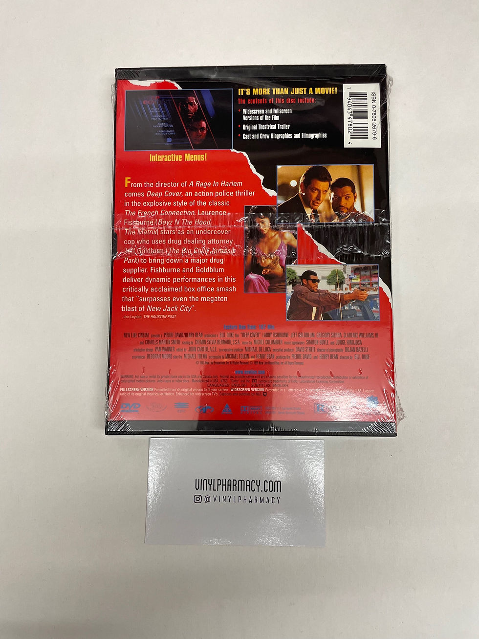 Thumbnail: Deep Cover (1992) Laurence Fishburne/Jeff Goldblum Sealed DVD