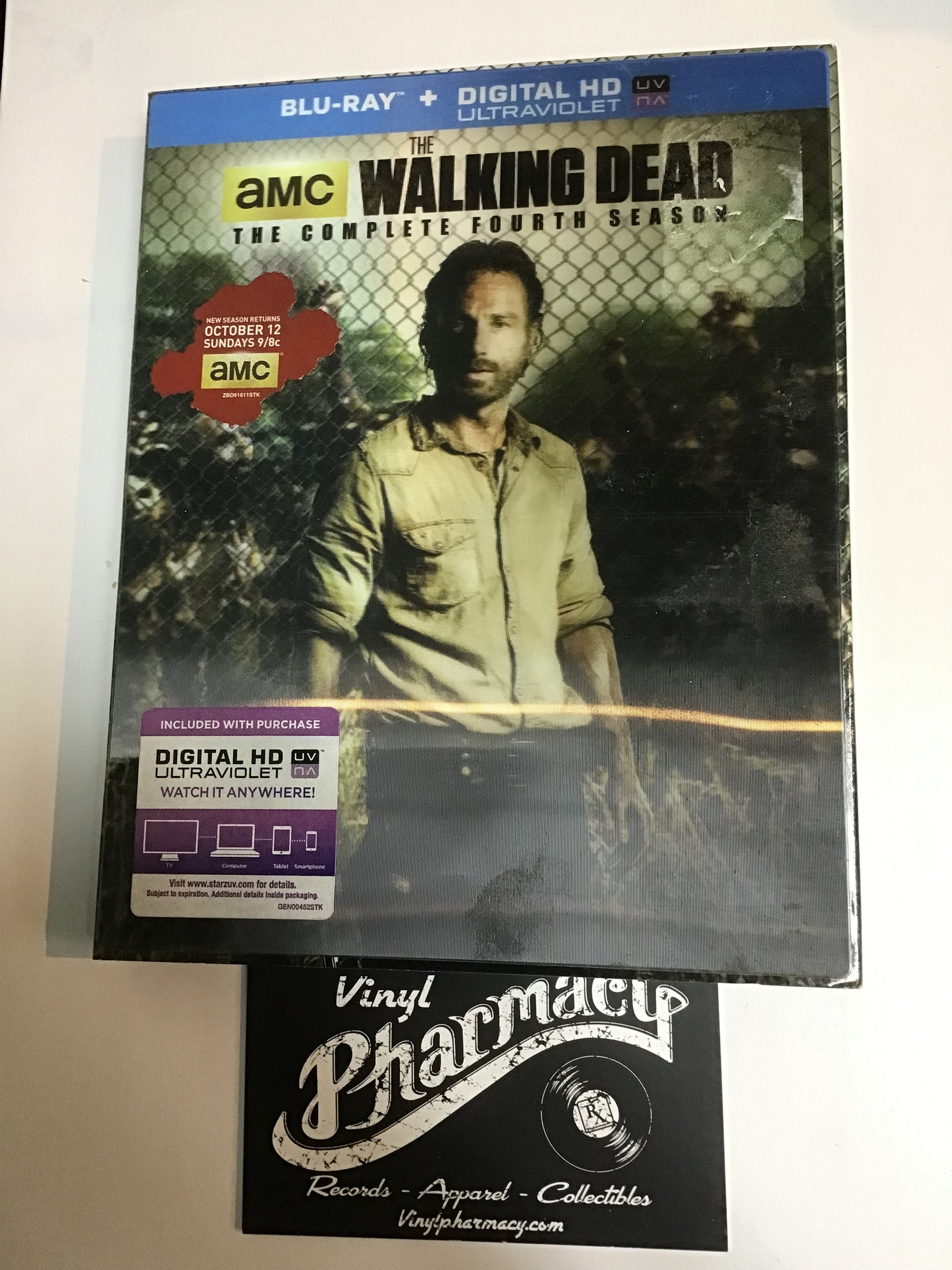 The Walking Dead : The Complete Fourth Season  - Disc Set  (2014)  Blu-Ray  DVD