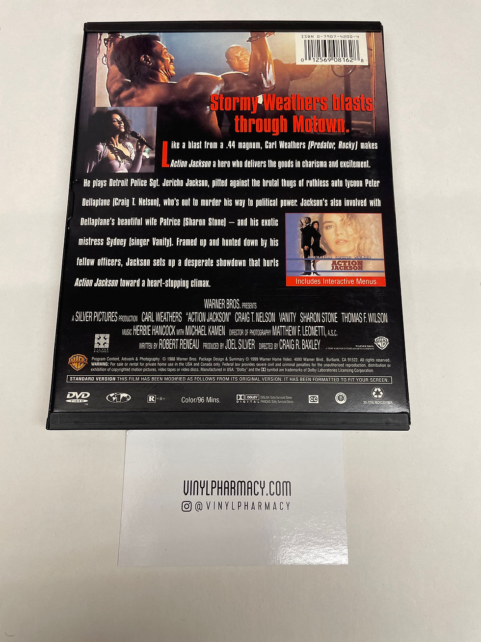 Thumbnail: Action Jackson : Weathers/Nelson/Stone  (1999) DVD 