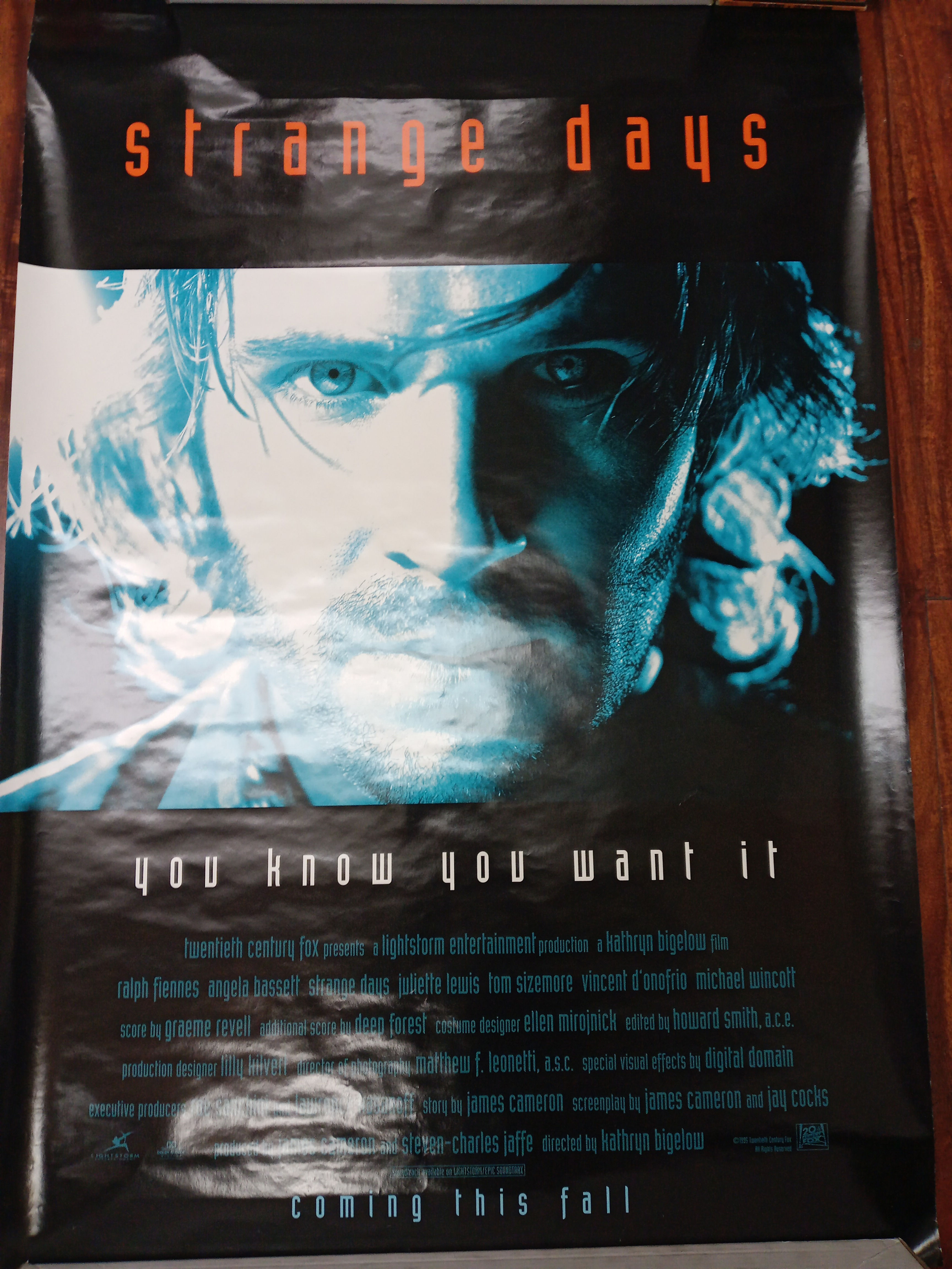 Strange Days Original Theatrical Teaser Double-Sided 27x40 Poster