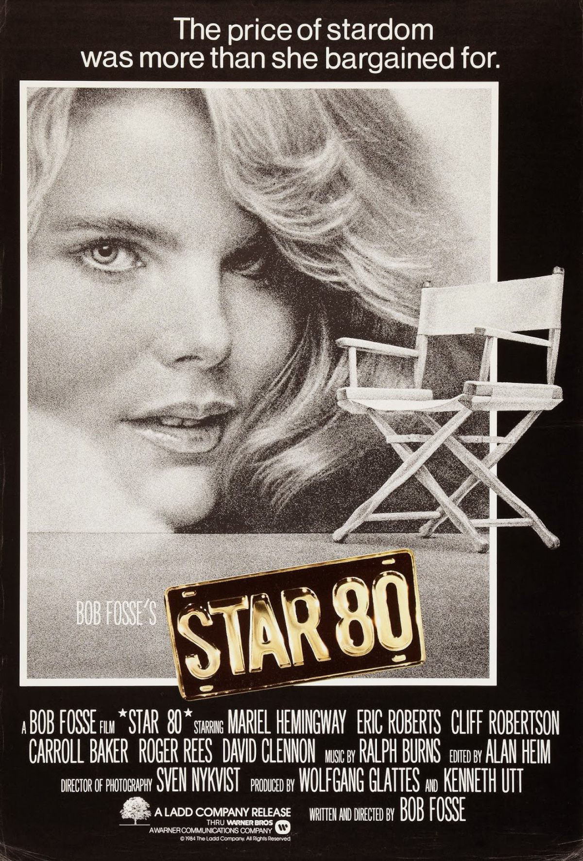 Star 80 Mariel Hemmingway Eric Roberts Poster B