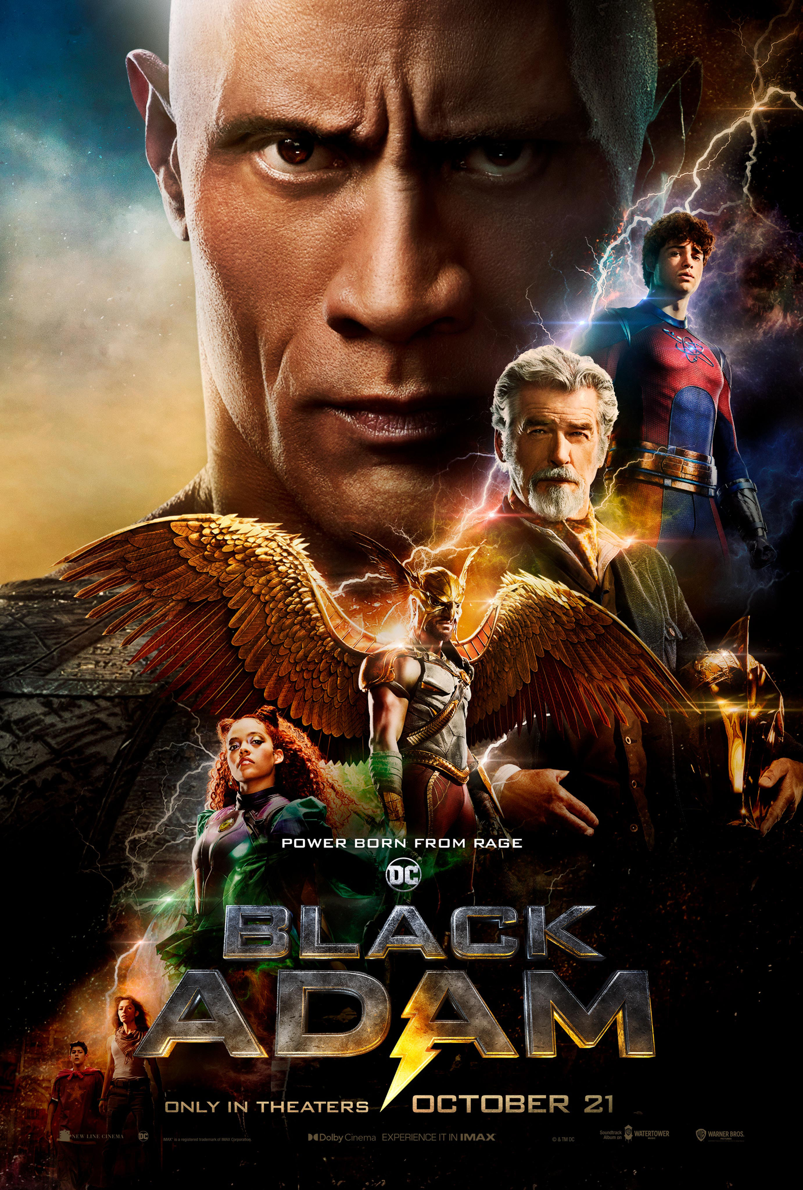 Black Adam : Dwayne Johnson/Pierce Bronson  Poster