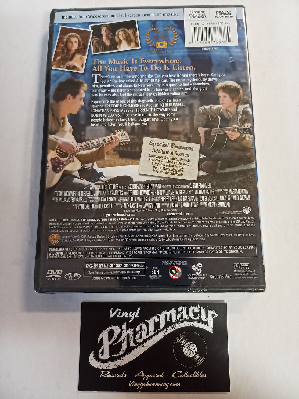 Thumbnail: August Rush (2007) Freddie Highmoore/Keri Russell Sealed DVD
