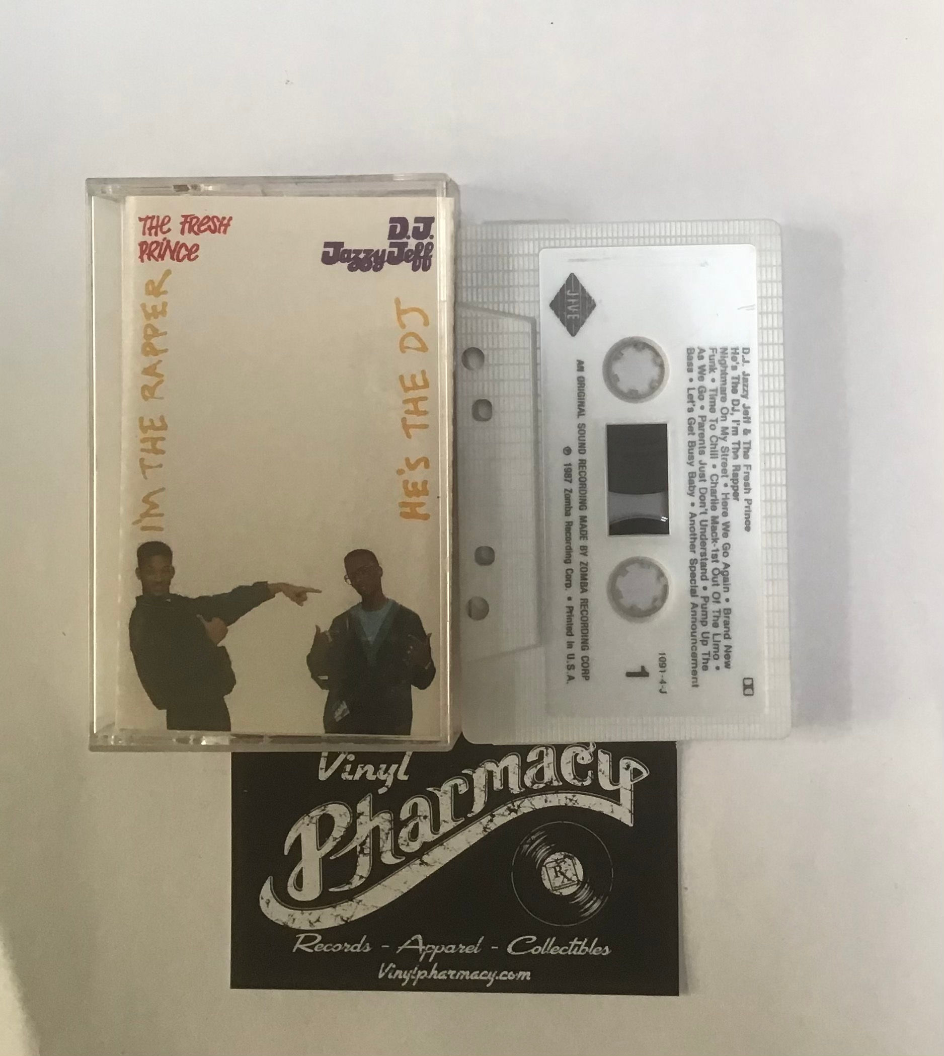 DJ  Jazzy Jeff and The Fresh Prince :  He's The  DJ, .... 1988  Cassette Tape