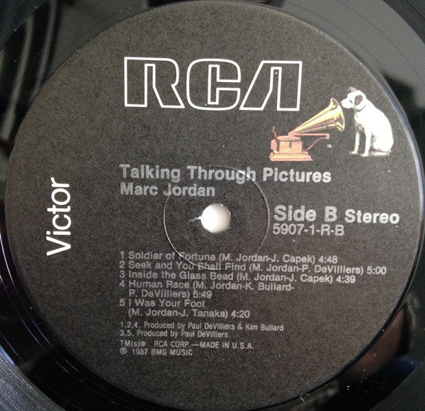 Thumbnail: Marc Jordan Talking Through Pictures Vinyl Record 
