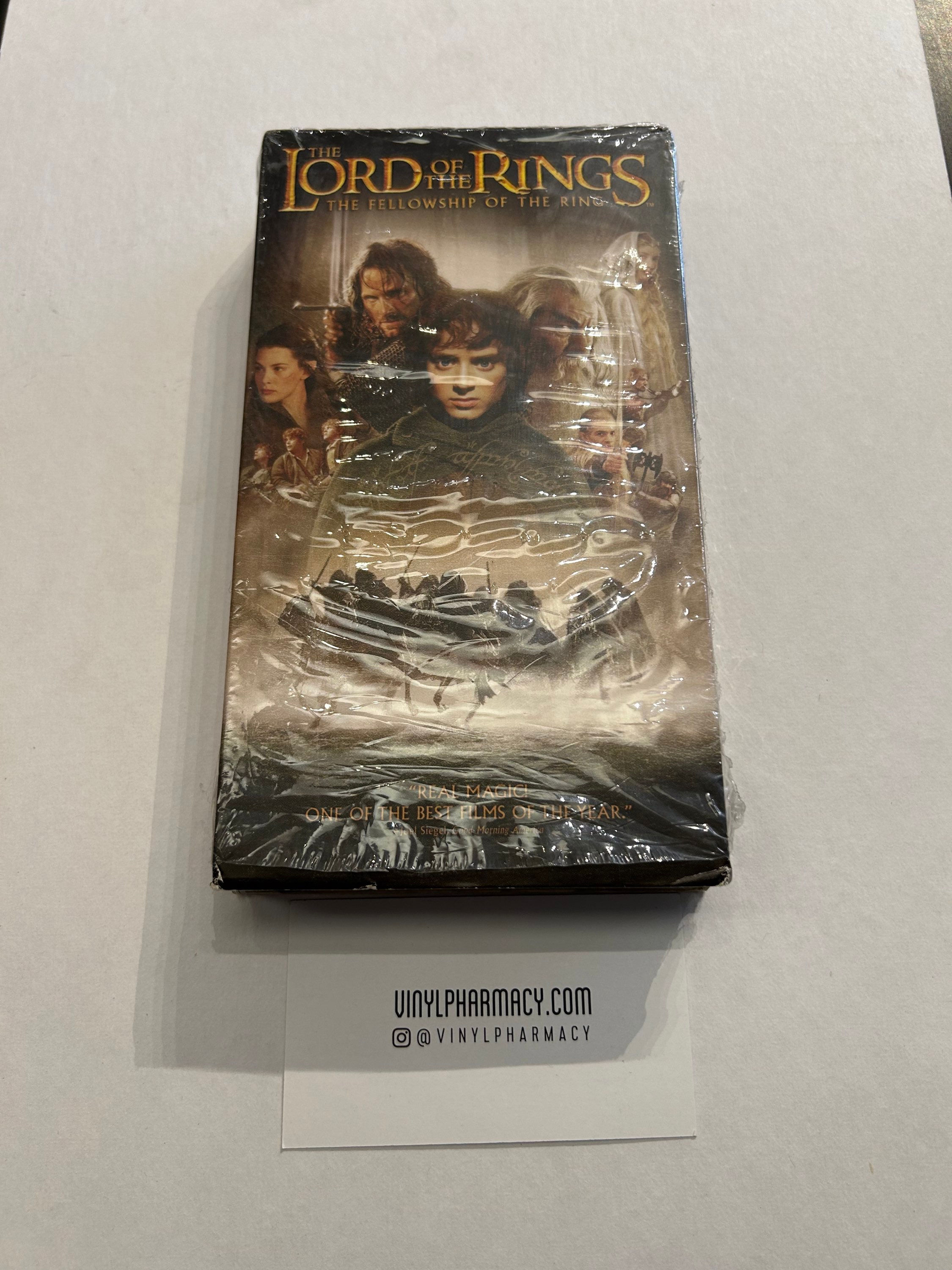 The Lord of the Rings The Fellowship of the Ring VHS 