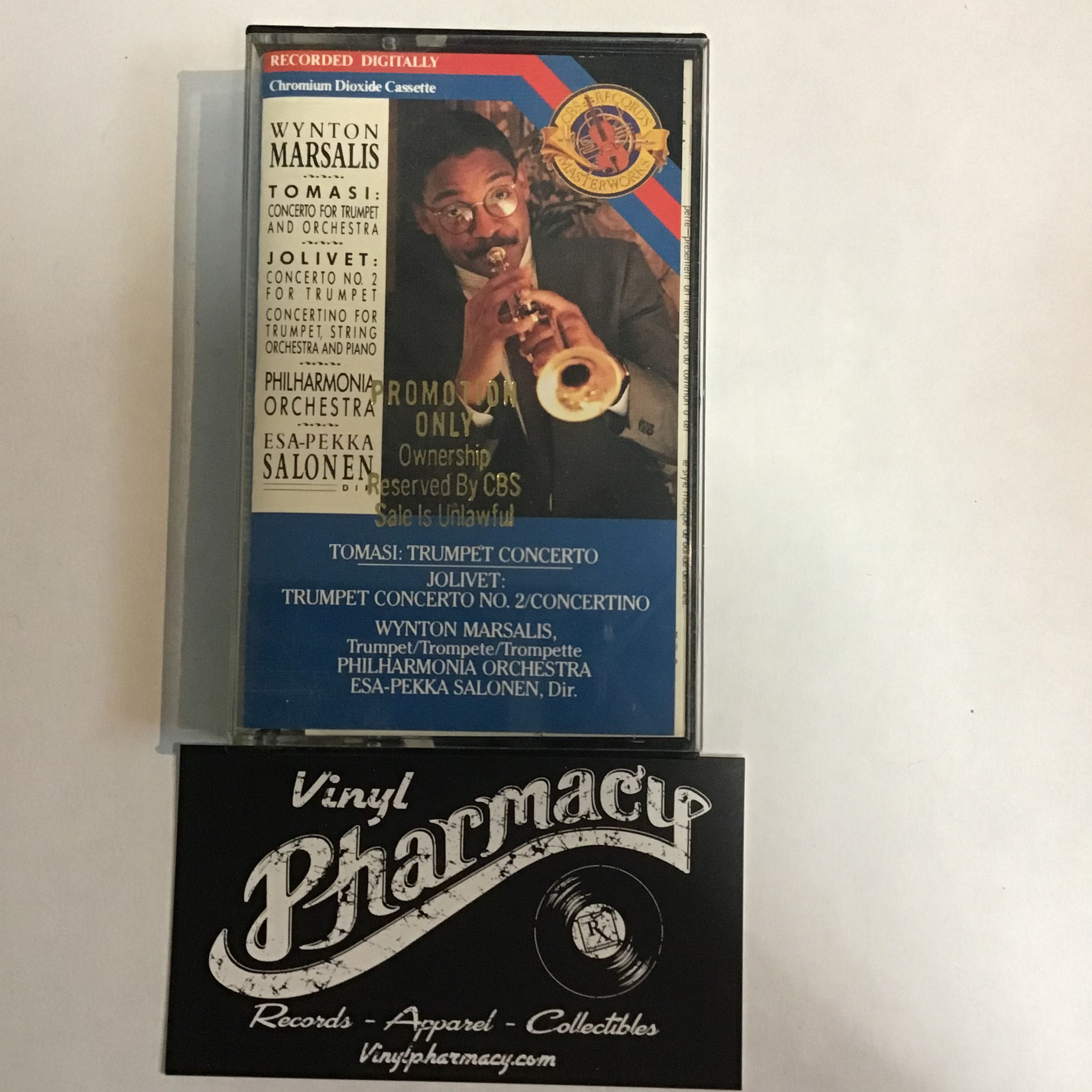 Wynton Marsalis  Tomasi.... Philharmonic Orch  (Promo Copy) 1986  Cassette Tape