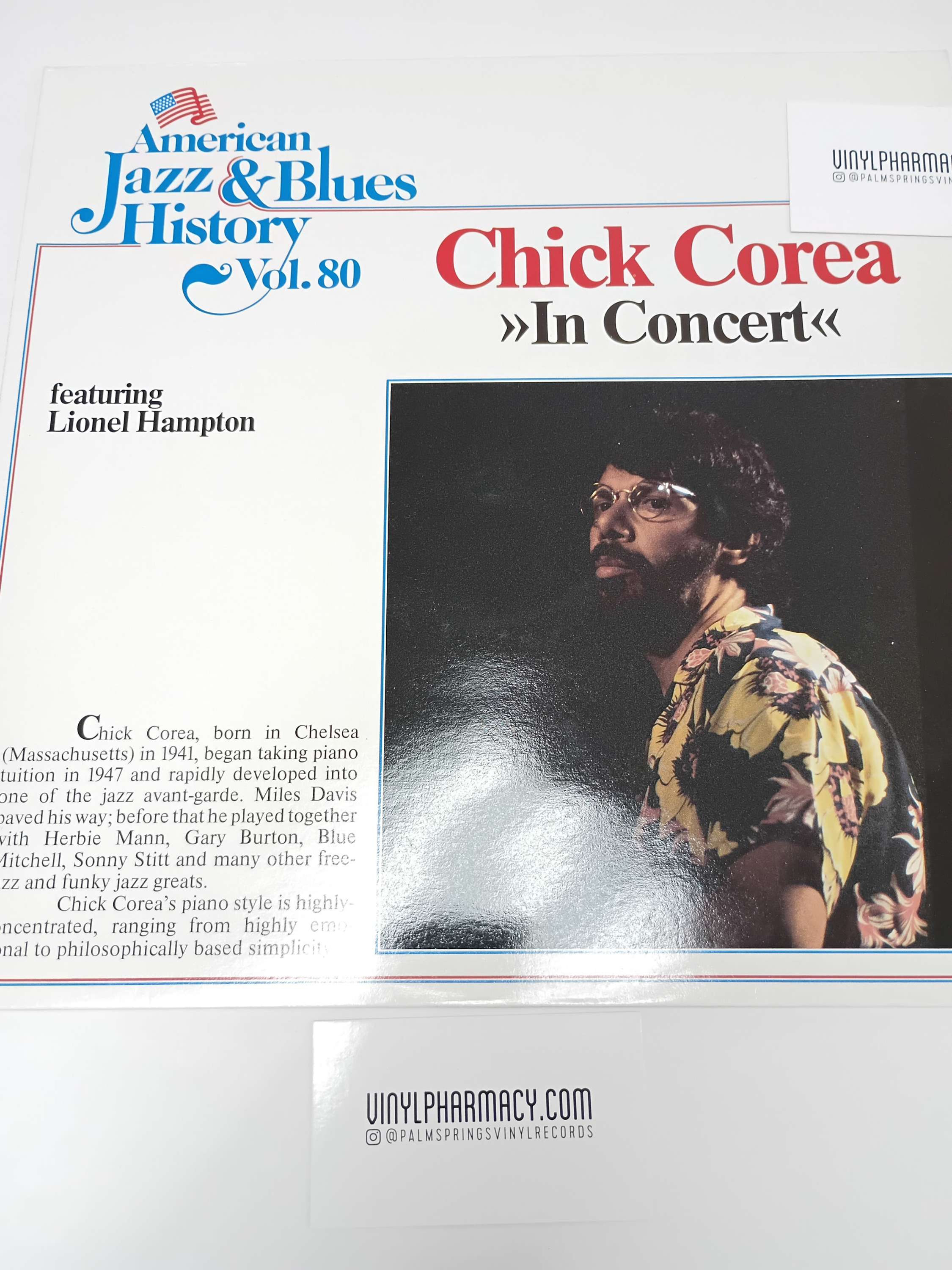 Chick Corea In Concert Vinyl Record Lionel Hampton 