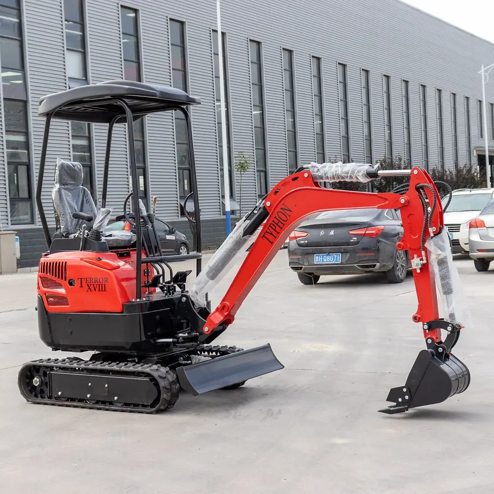 Thumbnail: 4,000 lbs Terror XVIII Mini Excavator, EPA Certified KUBOTA D902 Diesel Machine