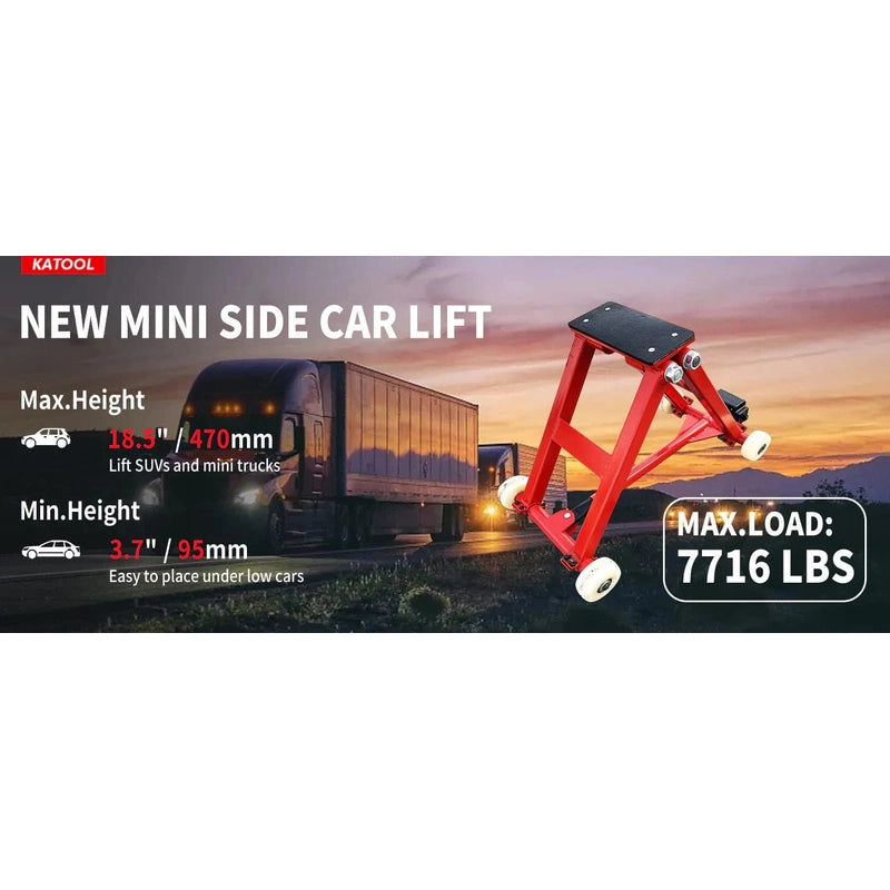 Thumbnail: Katool KT-M3000 Mini Side Car Lift For Quick Tire Changing