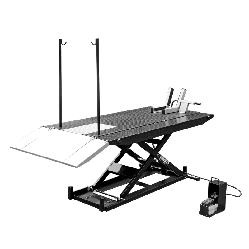 Thumbnail: Tuxedo M-1500C-HR 1,500 lb High Rise Motorcycle Lift Bench w/ Vise, Sides,...