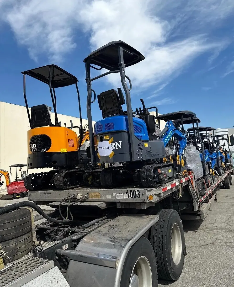 Thumbnail: 13 Attachments Bundle TERROR XI Mini Excavator Digger 13.5hp Gas B&S EPA Engine