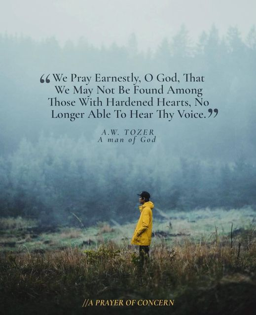 Man alone in the field - hardened hearts