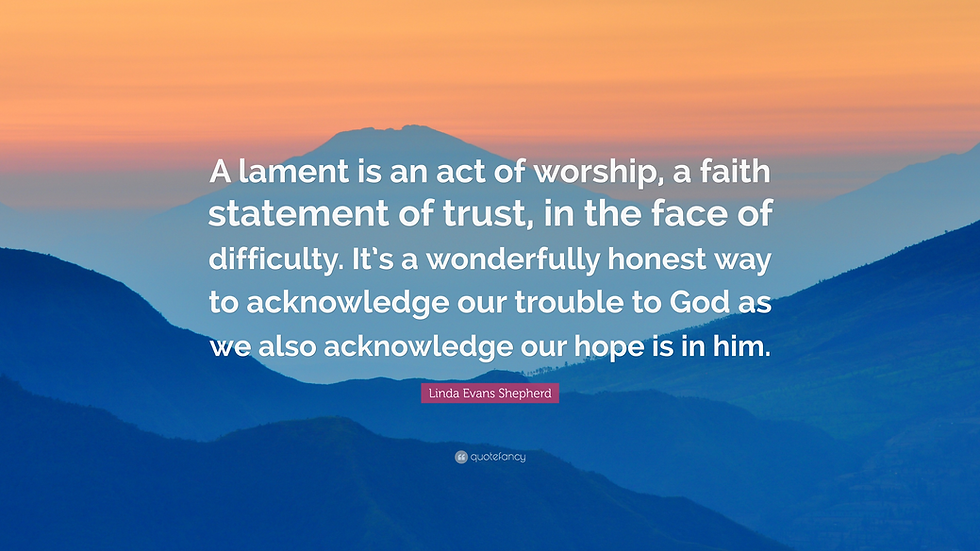 Quote on lamentations