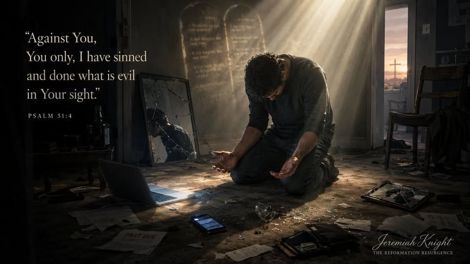 Psalm 51:4 man praying