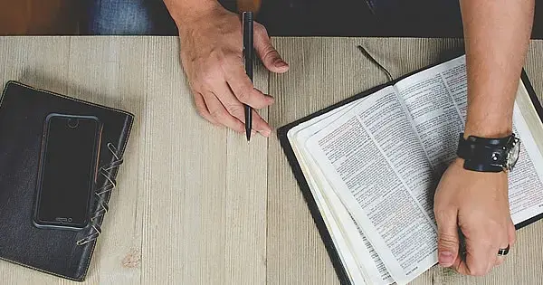 The Word of God, man reading the bible