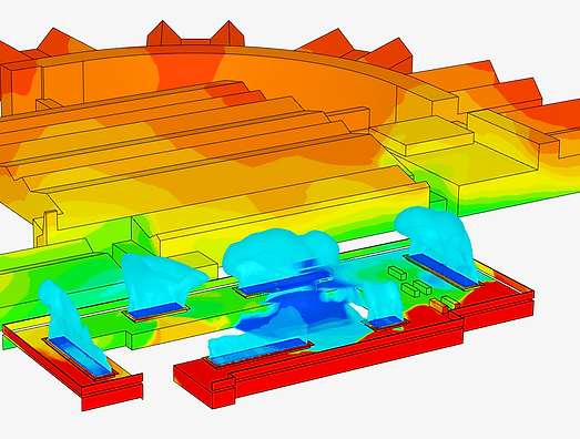 CFD del Monklands Hosptal Energy Center