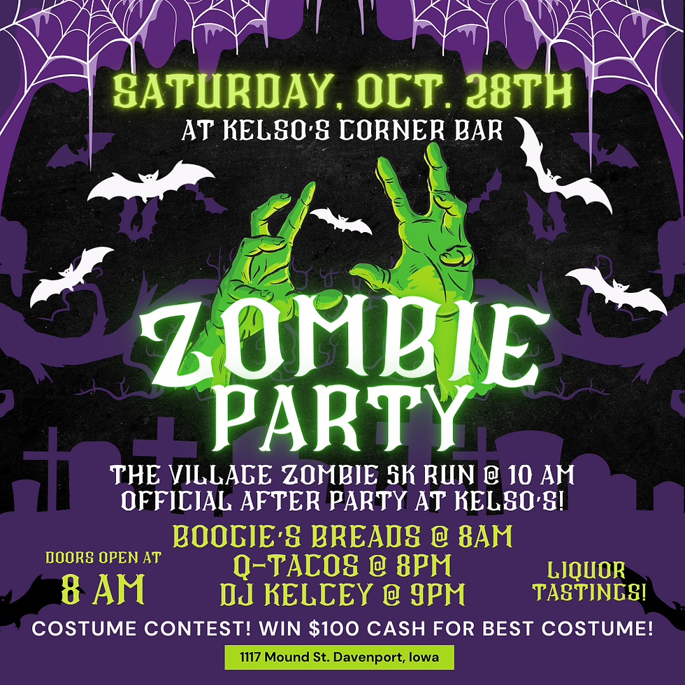 ZOMBIE RUN AFTER PARTY!!