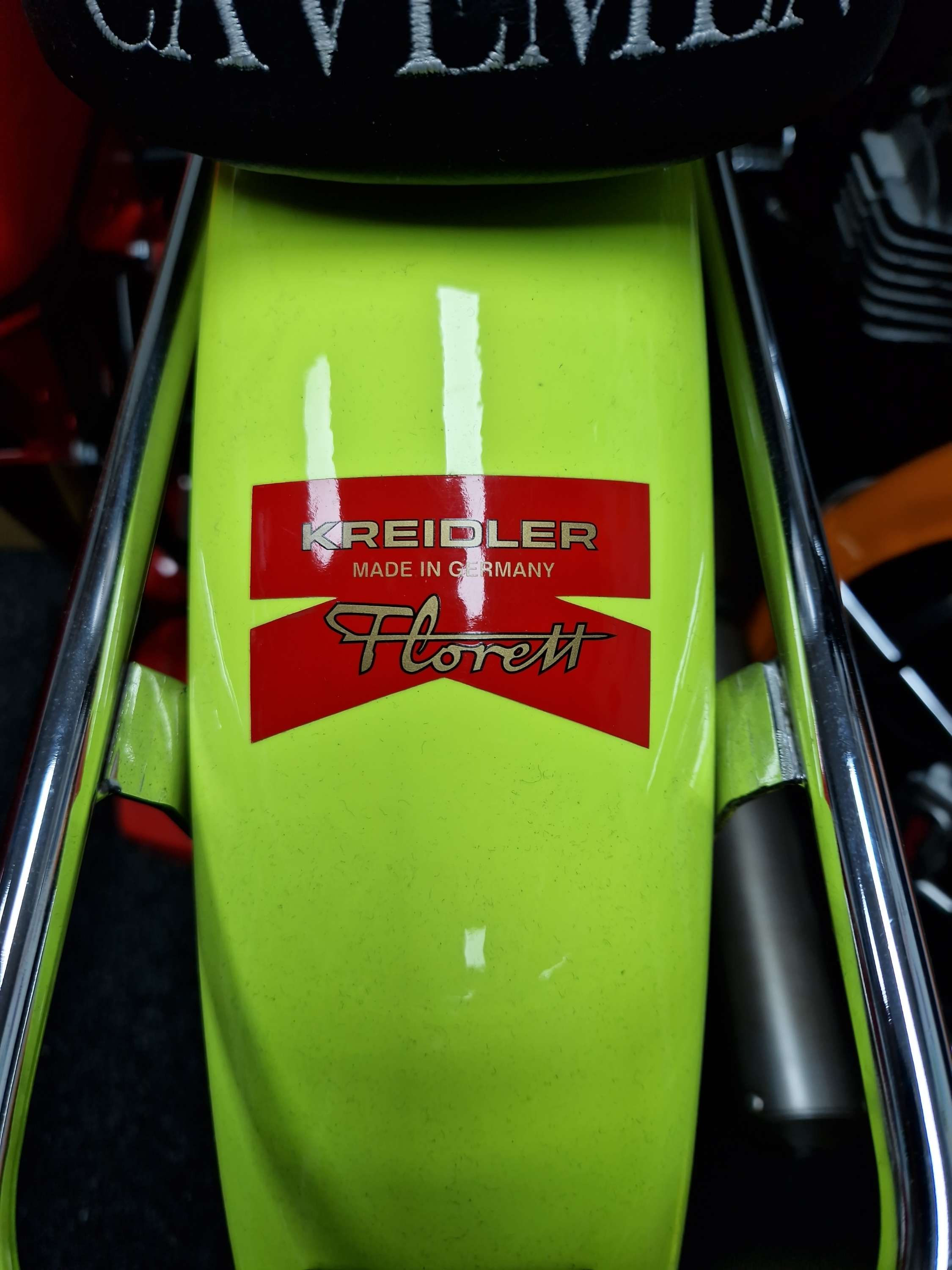 37.15.08 Sticker Achterspatbord Kreidler Rood/Goud